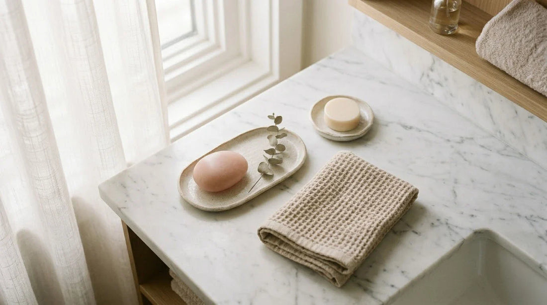 Minimal personal care setup illustrating how to choose your first personal massager