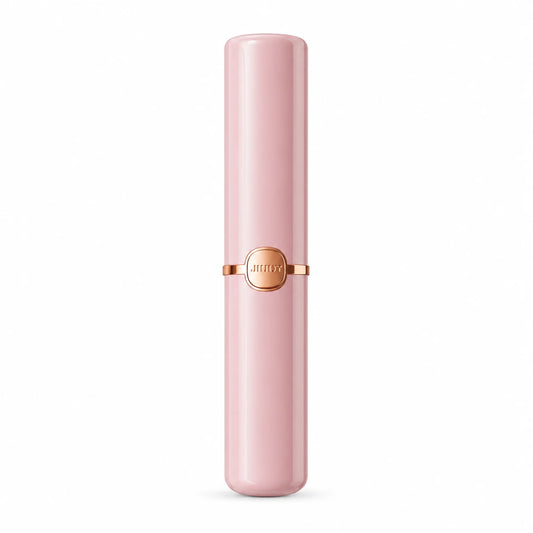Pink Xindari Blush Case lipstick vibrator with rose-gold accent