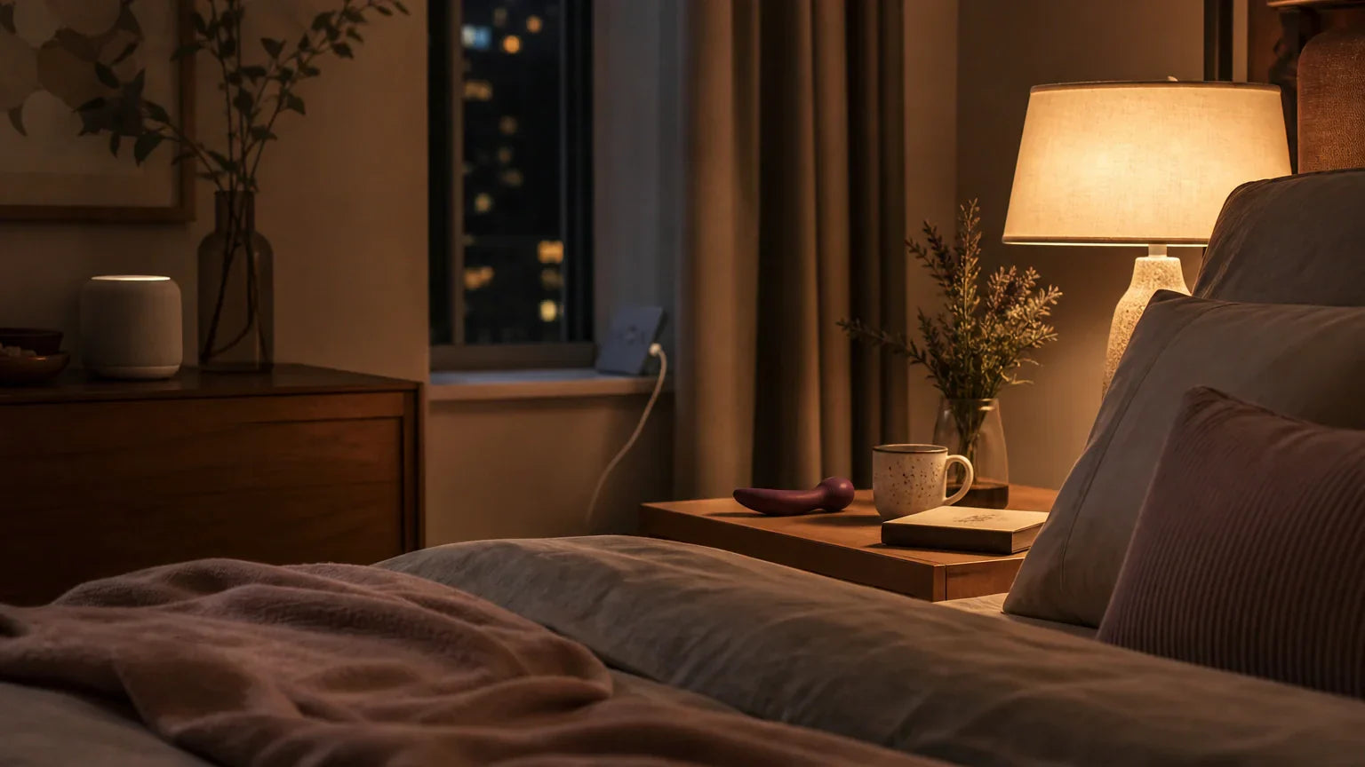 The Dopamine Shift: How to Stop Doomscrolling and Actually Wind Down: guide image about show a calm, low-light