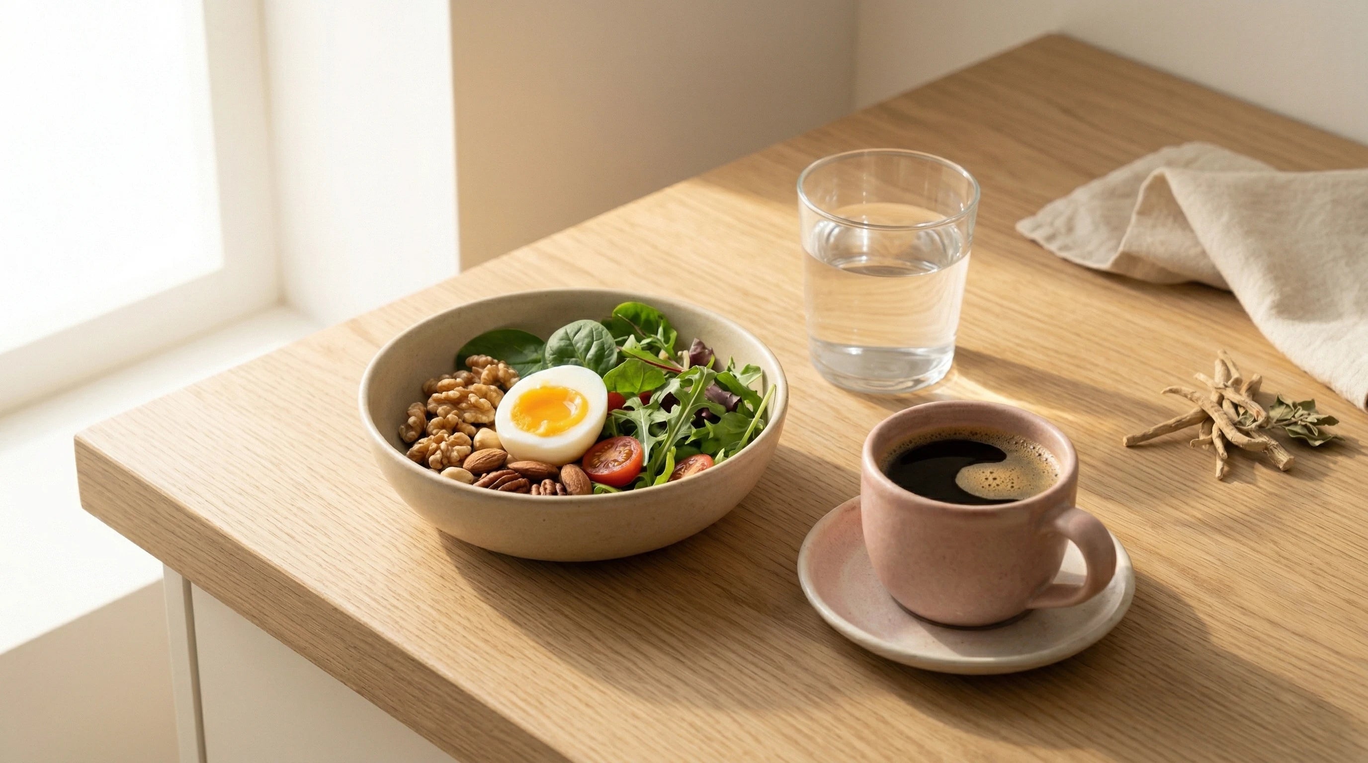 A whole-food breakfast supporting blood sugar stability and hormonal balance