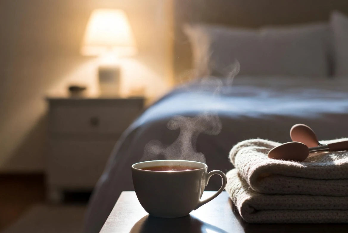 Evening wind-down ritual designed to stop overthinking and calm the body