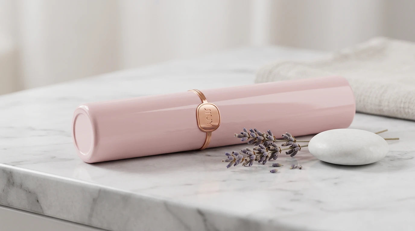 Close-up of a quiet silicone vibrator with minimal, discreet design — Xindari