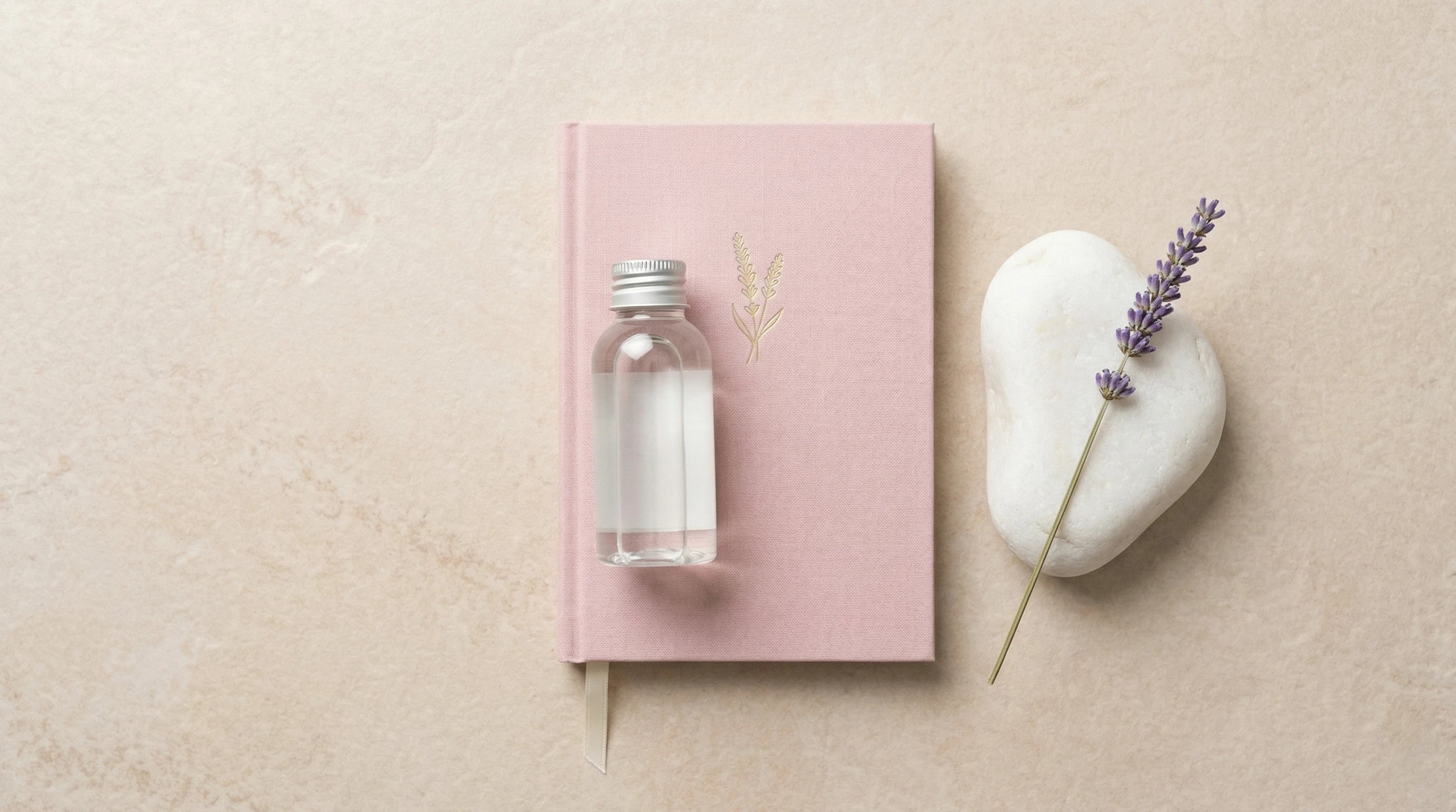 Intimate wellness flat lay — lubricant and pelvic floor care for addressing painful sex